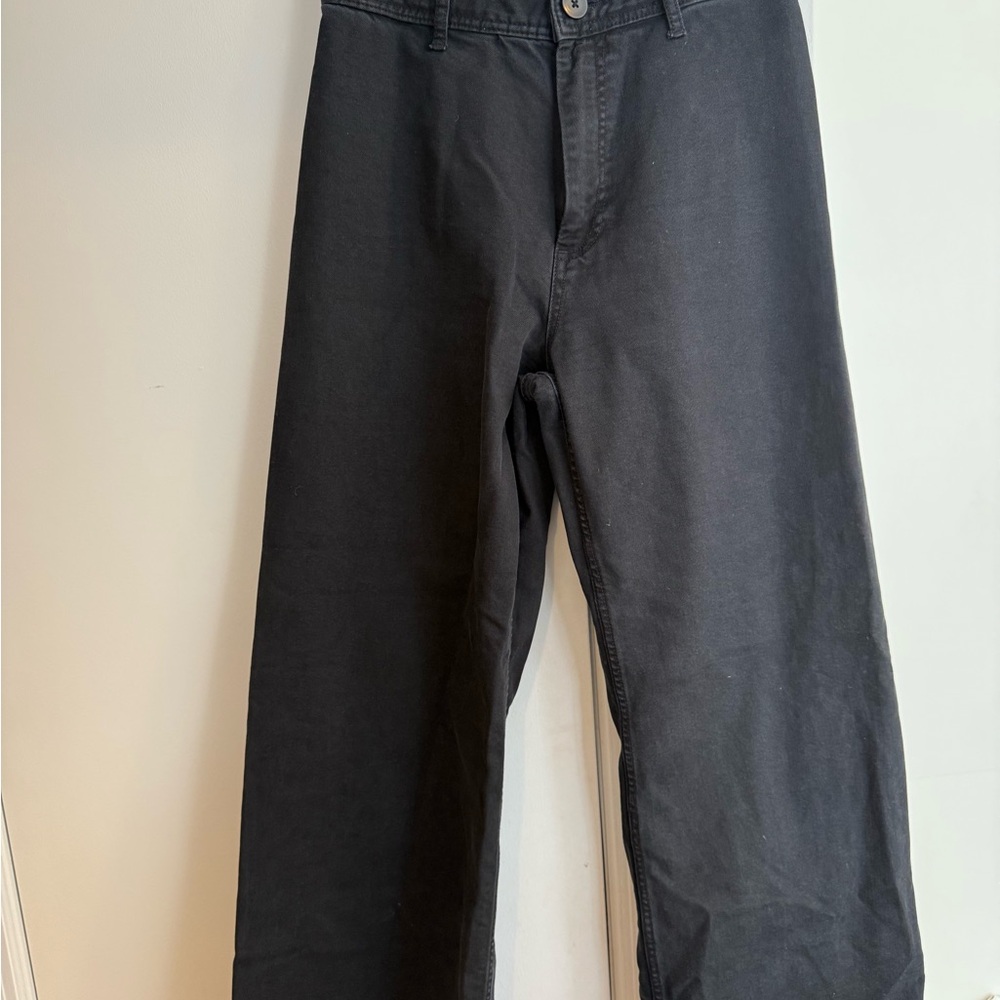 Black Wide-Leg Pants Marine